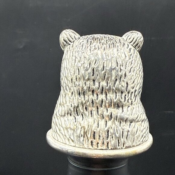 Vintage Bull Bear Market Neiman Marcus Silver Plated Bottle Stopper Set - Picture 10 of 12